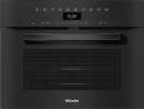 Miele H 7440 BM Obsidianschwarz Kompakt-Backofen mit Mikrowelle GOLD im perfekt kombinierbaren Design mit Automatikprogrammen u. Kombi-Betriebsarten.
